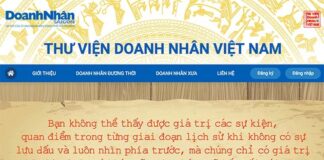 Thư viện số Doanh nhân Việt Nam - nơi lưu giữ tinh hoa ngành kinh doanh Việt